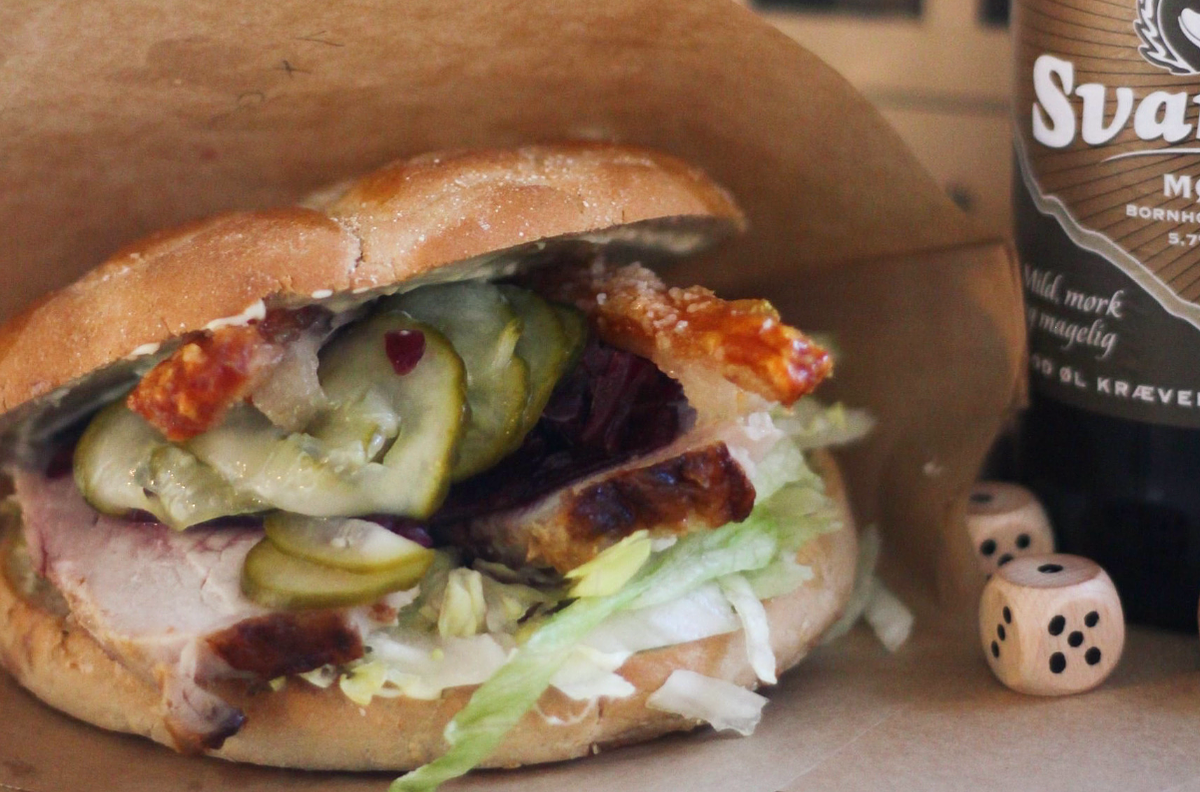 Bornholmske Gourmet Hotdogs og Flæskestegssandwich