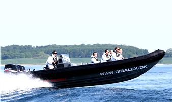 Power RIB båd 600 HK. (100+ Km/t.)