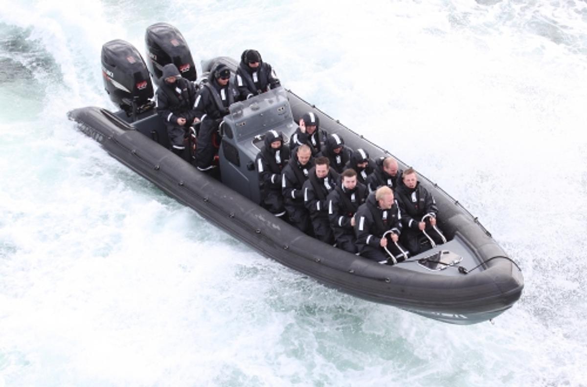 Power RIB båd 600 HK. (100+ Km/t.)