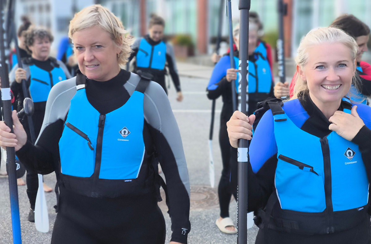 Polterabend med sup surfing