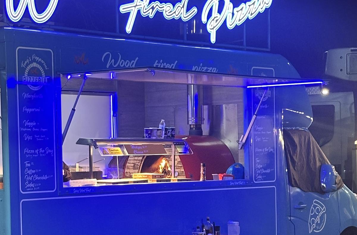 Tony’s pepperoni pizza truck 