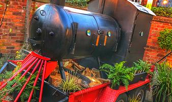 Authentic Smoked BBQ food vendor