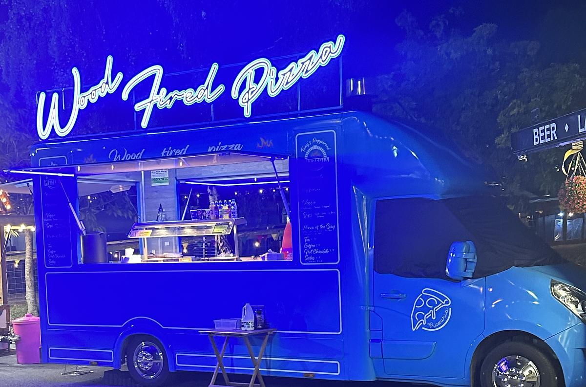 Tony’s pepperoni pizza truck 