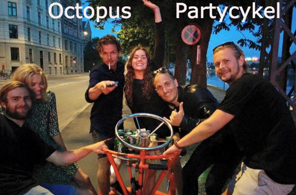 Octopus Partybike - fantastisk cykeltaxa - indbygget minibar