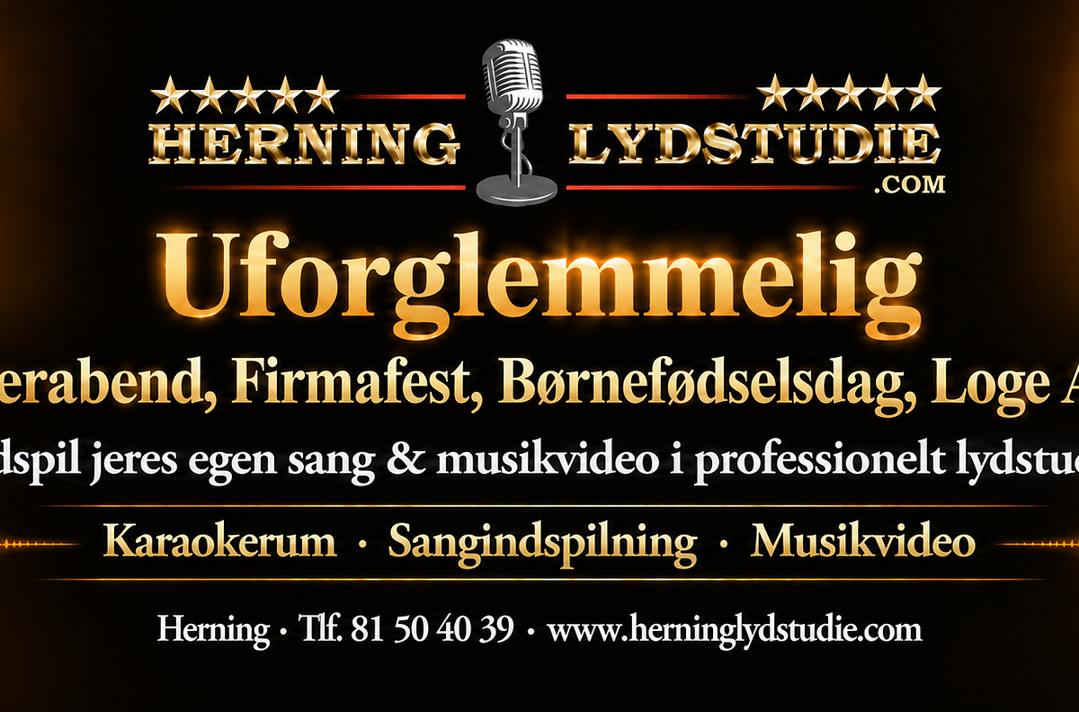 Musikvideo i Herning Lydstudie