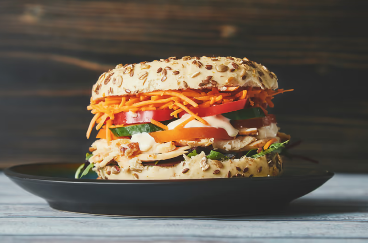 Bagel, Sandwich & Salat
