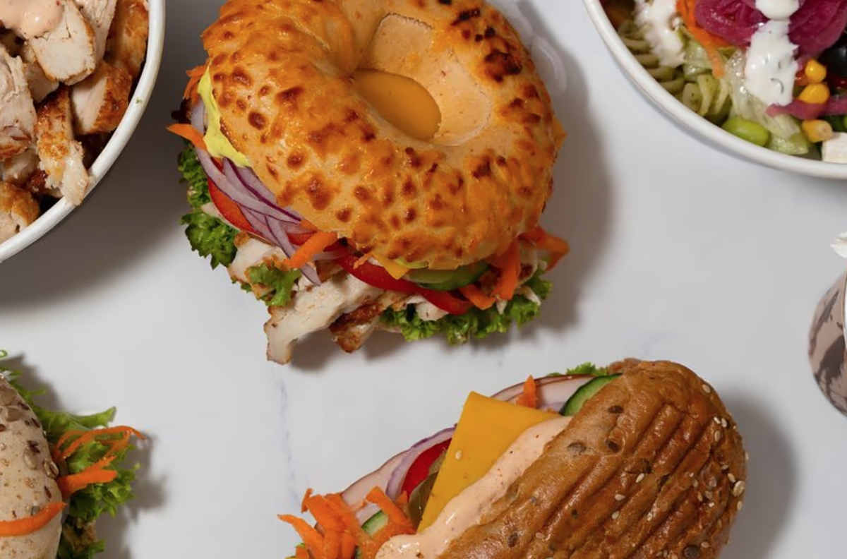 Bagel, Sandwich & Salat