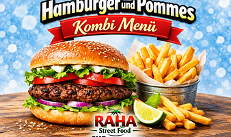 Hausgemachtes Bürger und Falafel, Pommes, Hot-Dog, Café 