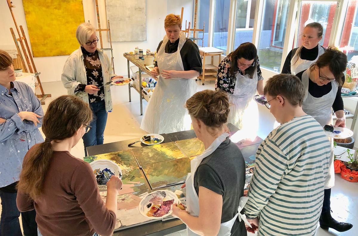 Maleri, Teambuilding og Teampainting