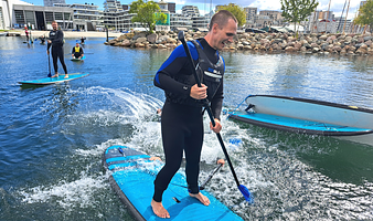 Stand up paddle surfing