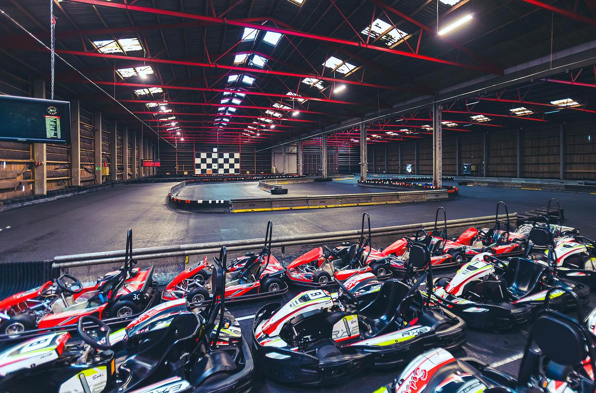 Trekantområdet indendørs gokart bane