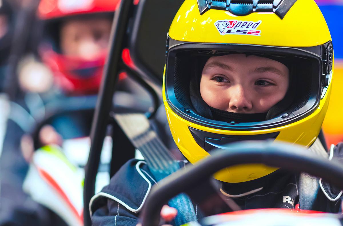 Trekantområdet indendørs gokart bane
