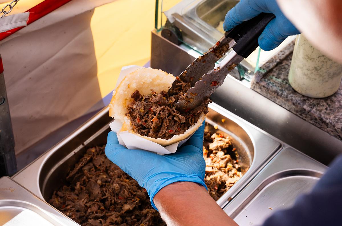 Smaskiga Venezolanska Arepas