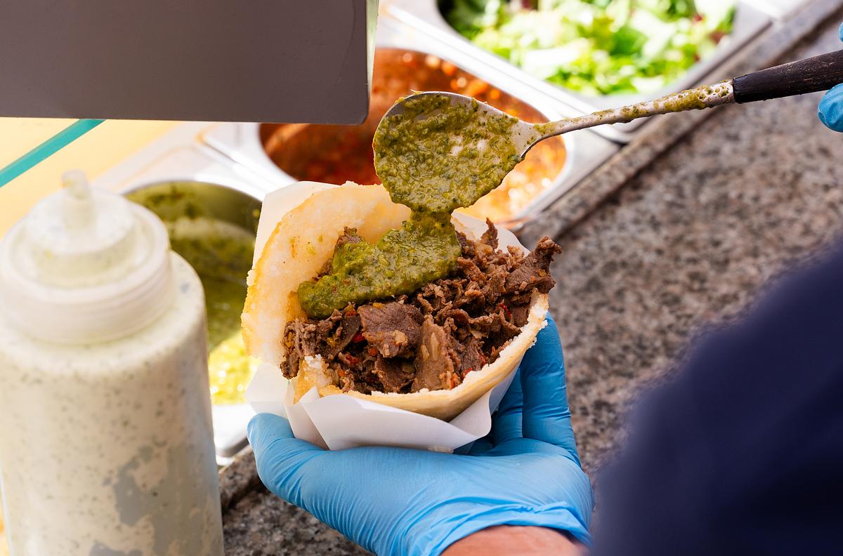 Smaskiga Venezolanska Arepas