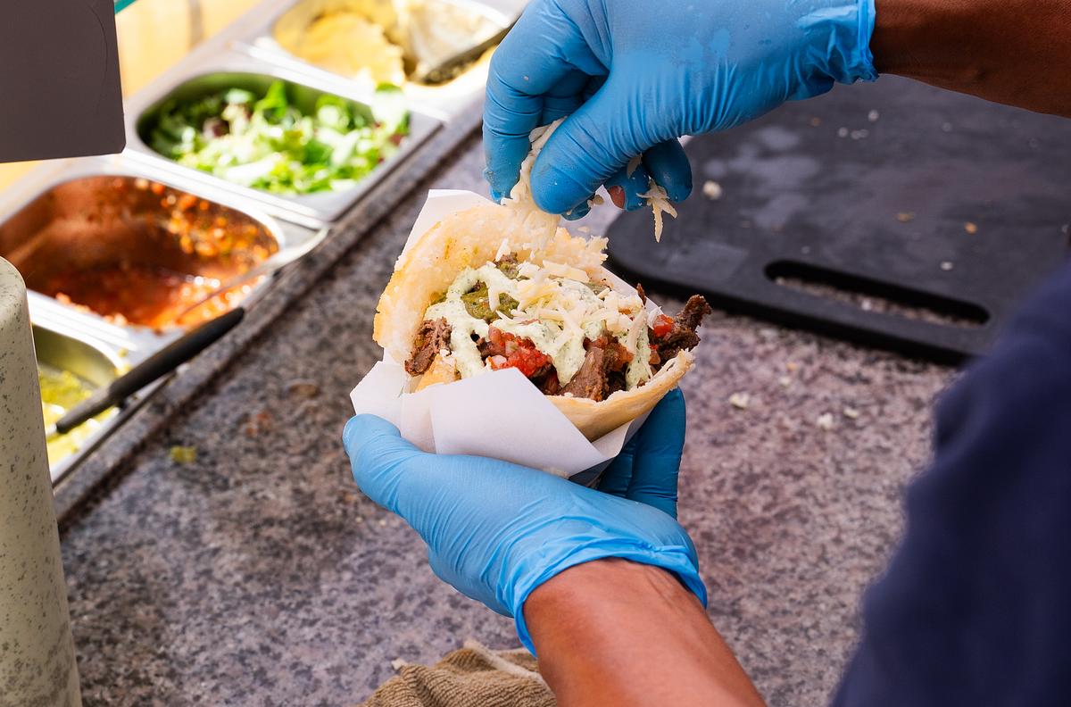 Smaskiga Venezolanska Arepas