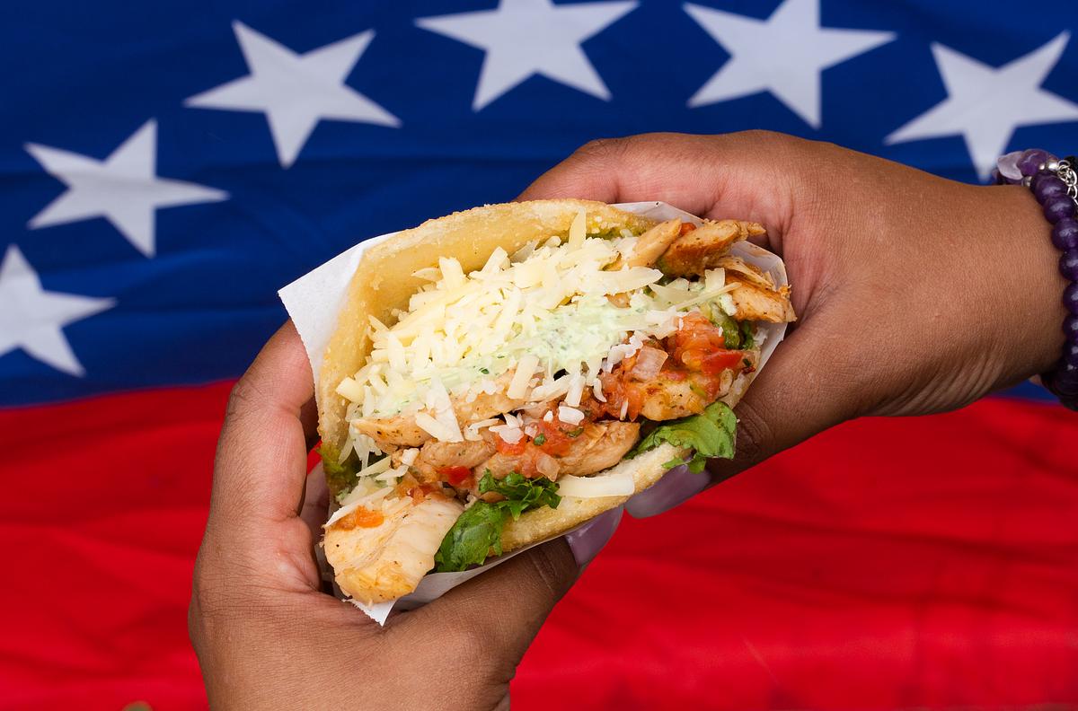 Smaskiga Venezolanska Arepas