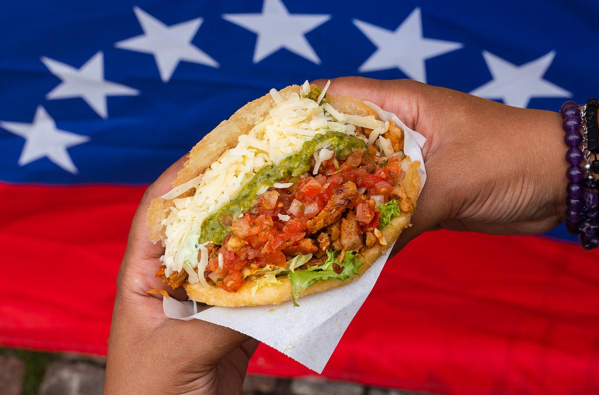 Smaskiga Venezolanska Arepas