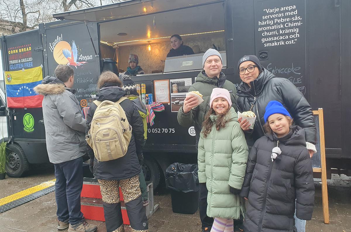 Smaskiga Venezolanska Arepas