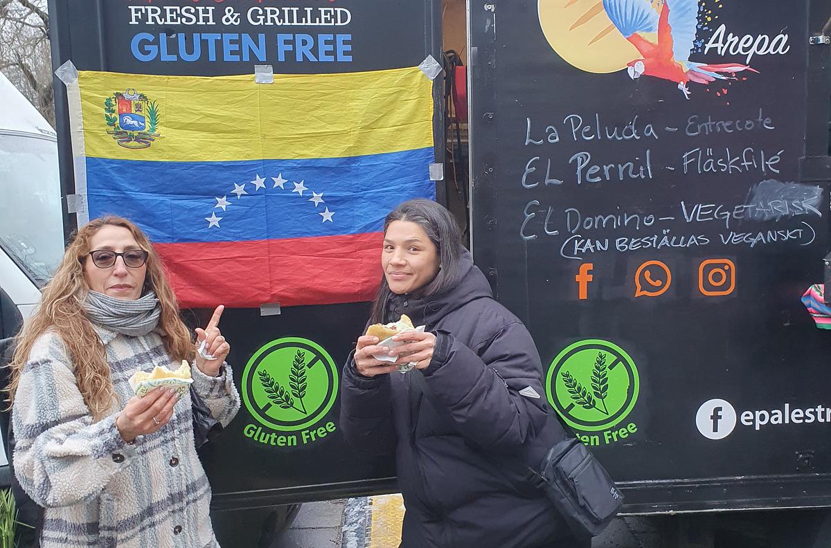 Smaskiga Venezolanska Arepas