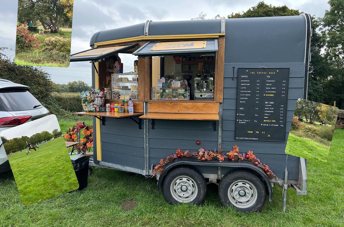 Mobile barista coffee horse box