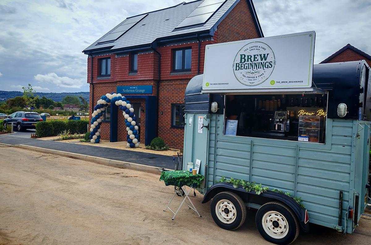 Horsebox serving hot and cold drinks and food bespoke to your event