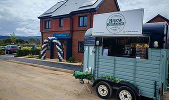 Horsebox serving hot and cold drinks and food bespoke to your event