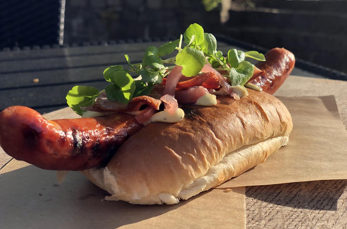 Pølsevogn med økologiske pølser